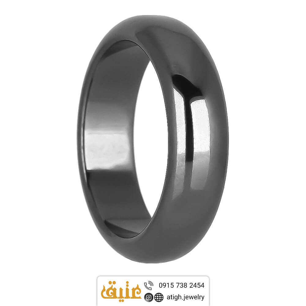 حلقه سنگی حدید صینی معدنی سنگ محافظ هاله انرژی سایز 50 و 68 استاندارد جواهری عتیق