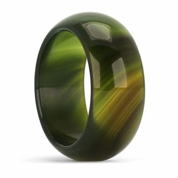 حلقه سنگی عقیق سبز
