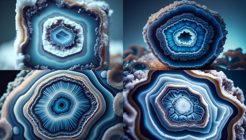 خواص سنگ عقیق آبی اصل اسلایس های زیبا
