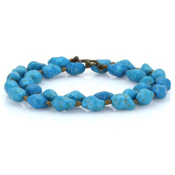 خرید گردنبند تمام سنگ فیروزه