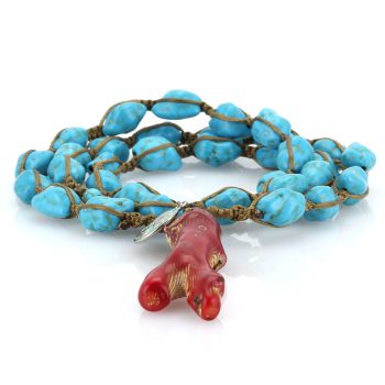 خرید تسبیح لوکس فیروزه آمریکایی